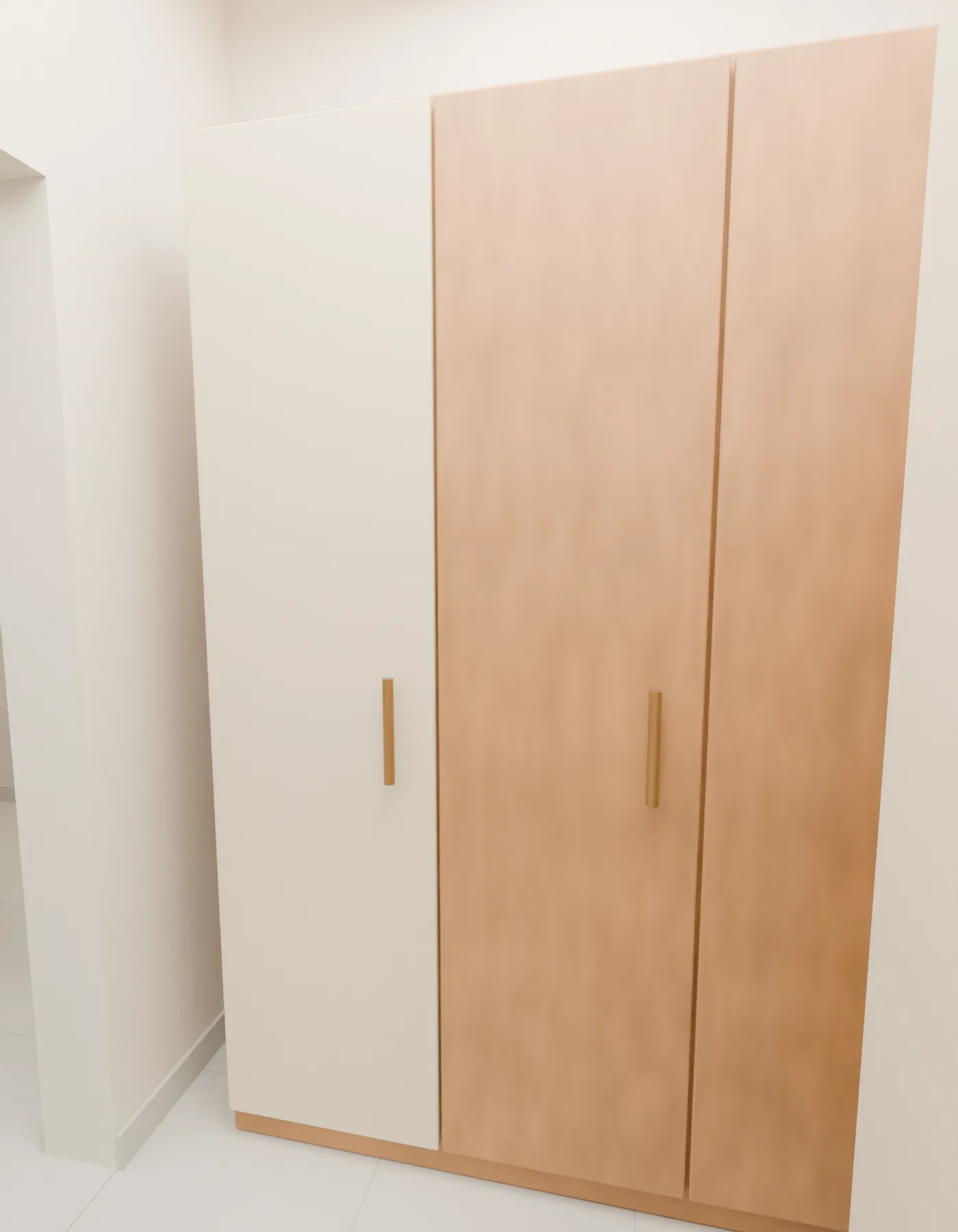 Casa Kaboya design rendering: Master dressing / fitted storage.