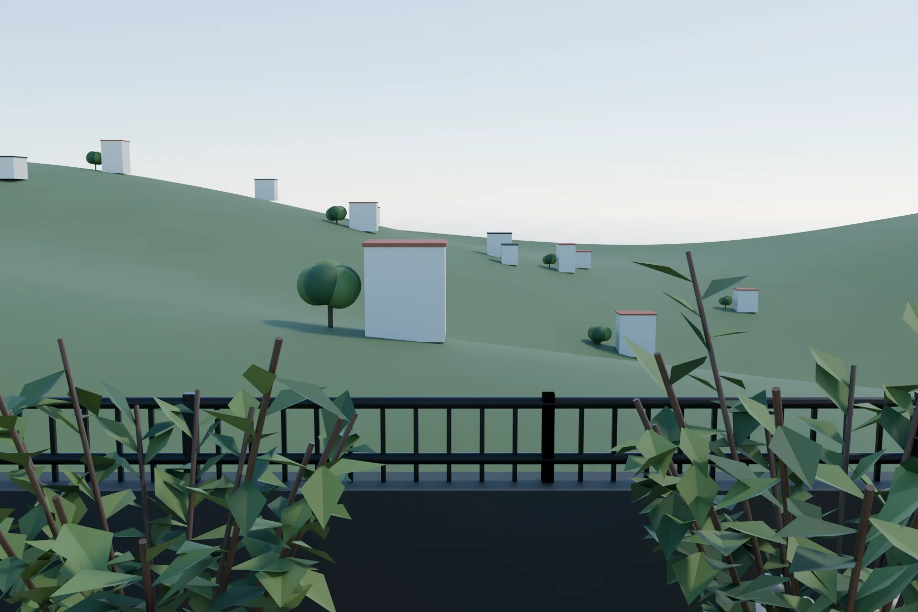 Casa Kaboya design rendering: Hillside outlook / illustrative context.